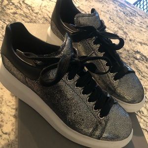 Limited Edition Silver Alexander McQueen Sneakers